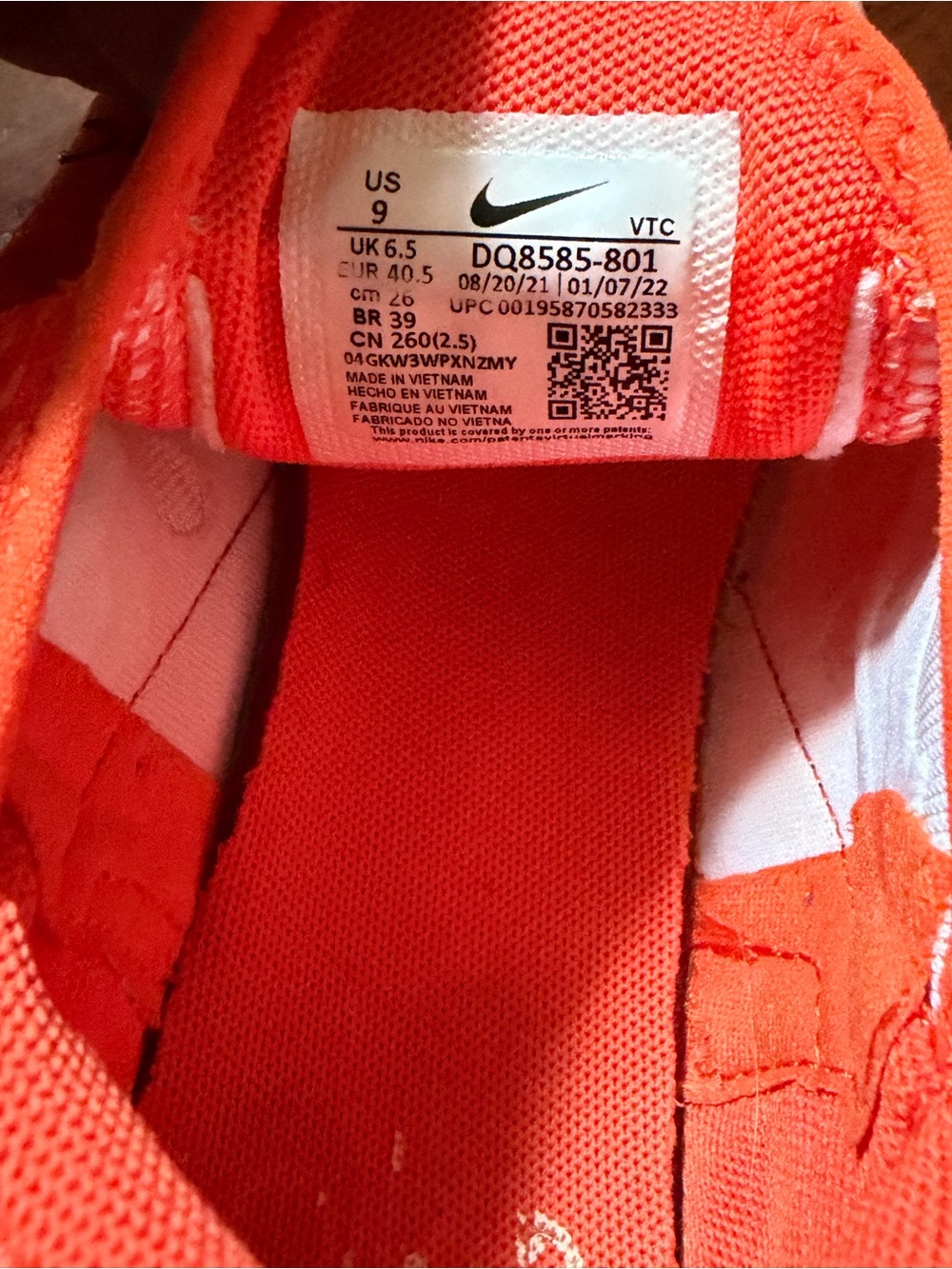 Nike Orange Gradient Air Max 270 - Picture 5 of 5